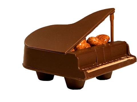 piano in chocolade