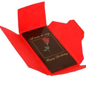 wenskaart verjaardag chocolade