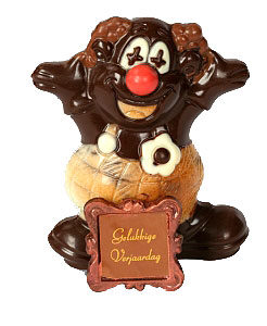 clown in chocolade