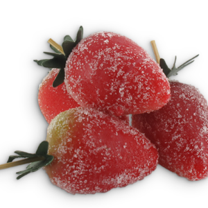 Aardbeien in marsepein