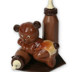 beertje met papflessen