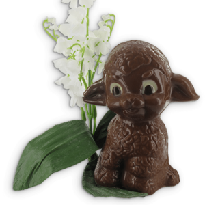 klein schaapje in chocolade