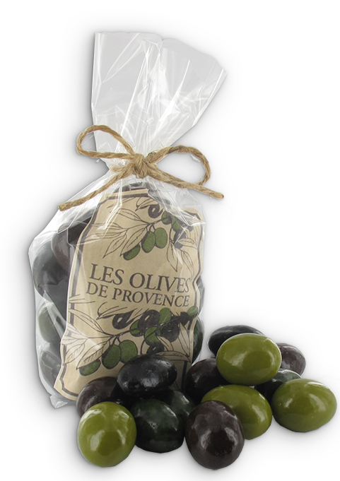 olijven van chocolade