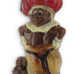 Gekleurde piet in chocolade
