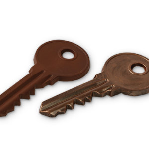 sleutels in chocolade