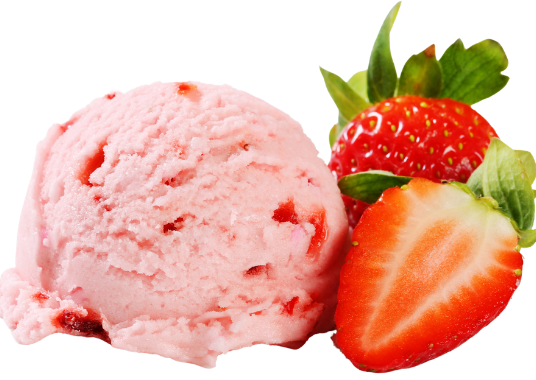 Sorbet van aardbeien