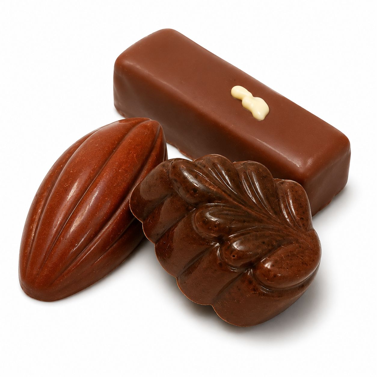 Pralines zonder toegevoegde suikers melk