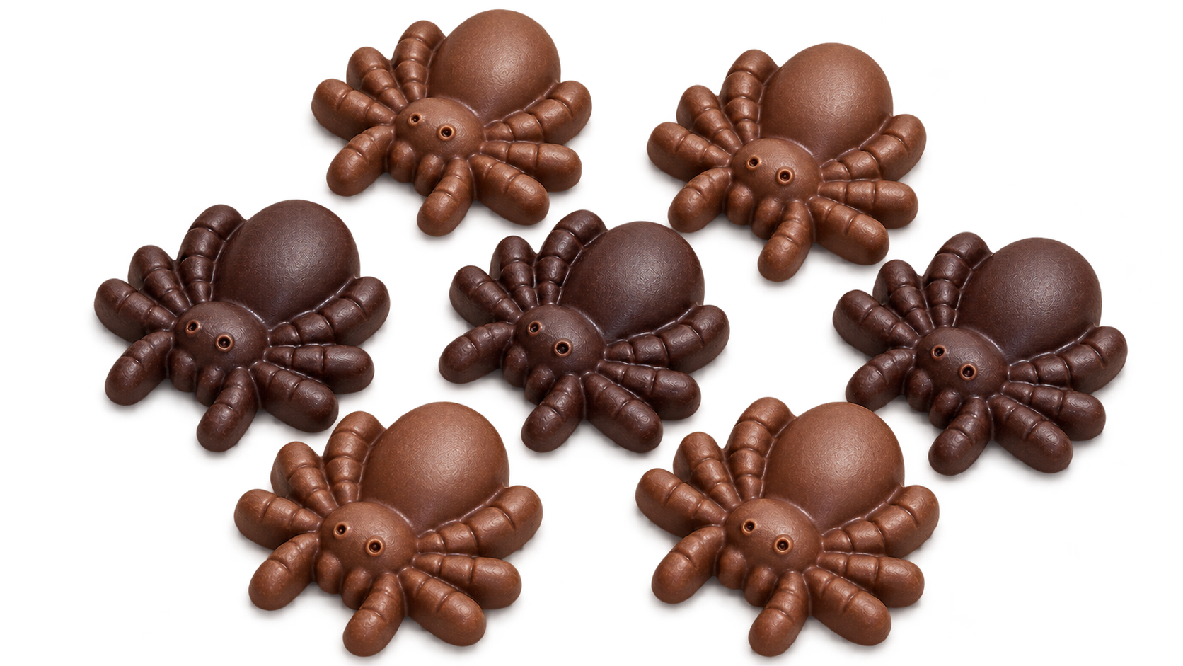 spinnen in chocolade marioca